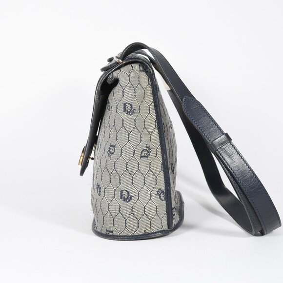 Christian Dior Vintage Honeycomb Logo Mini Crossbody Shoulder Bag - Picture 3 of 14